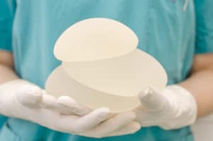 Image of a Silicone breast implant