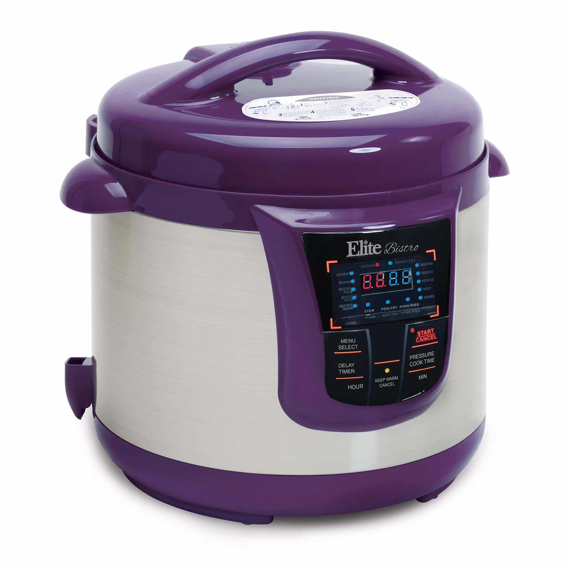 Elite Platinum 6Qt. Diamond Series Slow Cooker, Purple