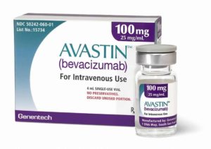 Avastin (bevacizumab) box.